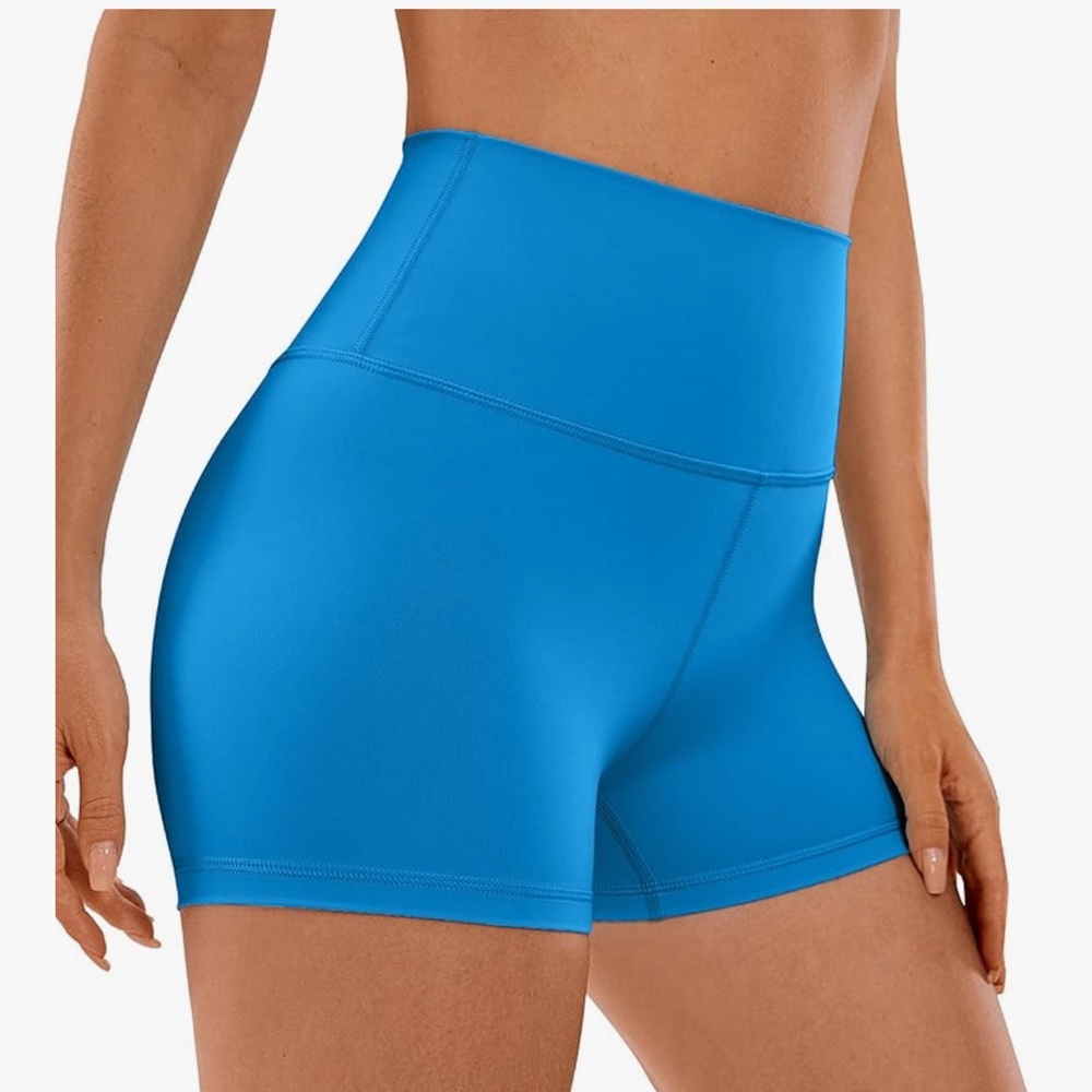 CRZ YOGA Women's Biker Shorts 3 In High Waisted Spandex